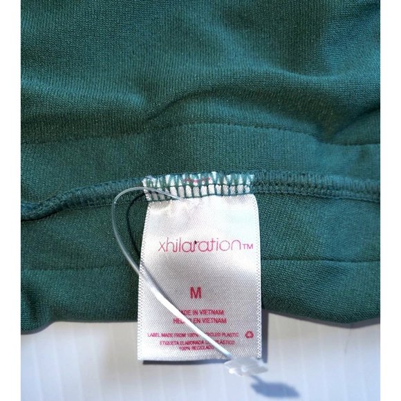 Xhilaration Women's Green With Multicolored Stripes One Piece Swimsuit Sz M 1345 - Picture 11 of 12